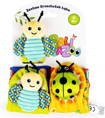 Bali Bazoo Baby Rasseln Socken Handgelenk Rassel Green Beetle Bee