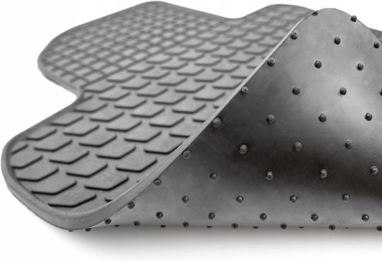 Set of Front and Rear Mats 4pcs for Honda Jazz Black