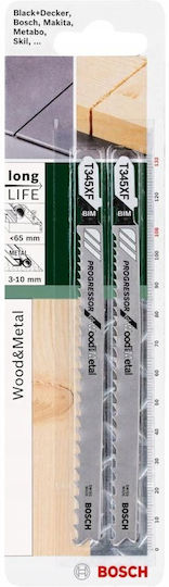 Bosch T 345 Xf Jig Saw Blades 108 Mm Bim Metal 2 Pieces