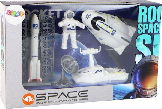 Leantoys Космическа Мисия Комплект Космическа Ракета Астронавт Космически Кораб 5 Части