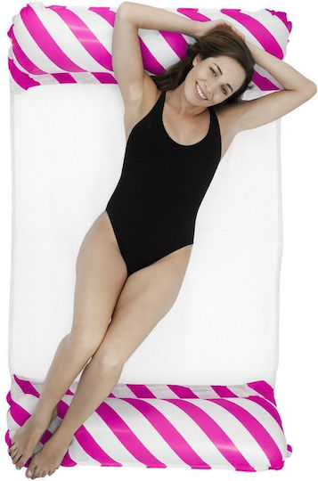 Lean Toys Inflatable Sea Raft Pink 120x70cm