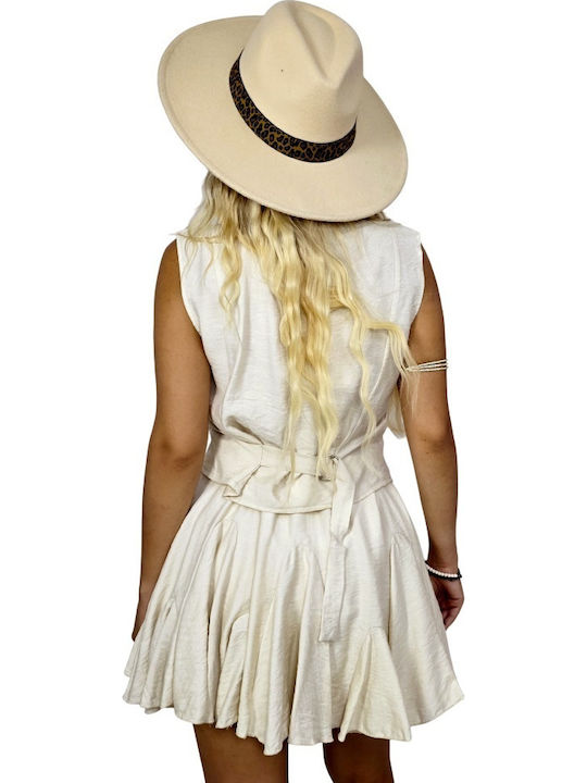 Women's Skirt-Shorts Cream