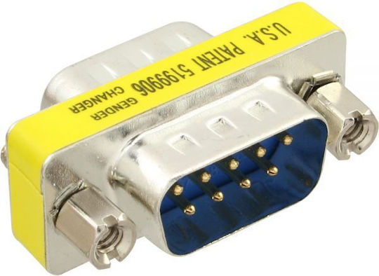 Intronics Μετατροπέας Serial female σε Serial female Κίτρινο 1τμχ