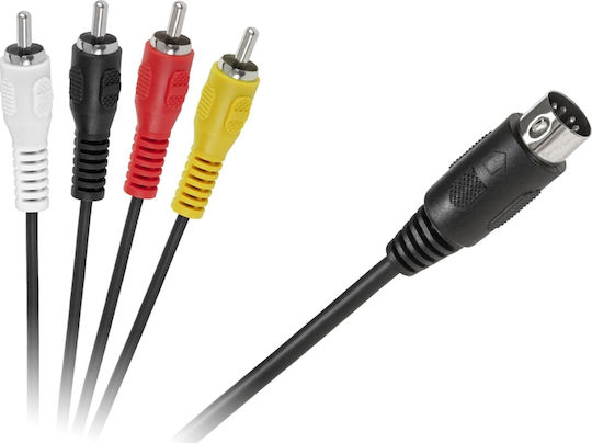 Inne DM-2796-1.8 Конвертор DIN мъжки към RCA мъжки