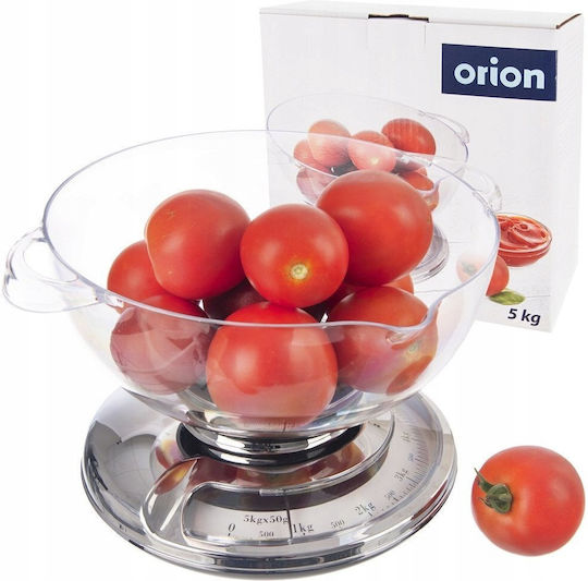 Orion Αναλογική Ζυγαριά Κουζίνας με Κάδο έως 5kg