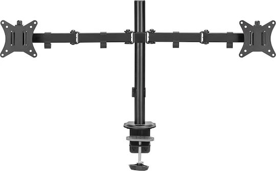 SENSE7 Float Double Επιτραπέζια Βάση για 2 Οθόνες έως 32" με Βραχίονα