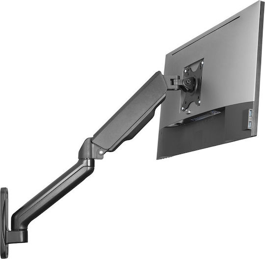 Deltaco Монтиран на стена Стойка Монитор до 32" с Рамо Черна (ARM-0360)