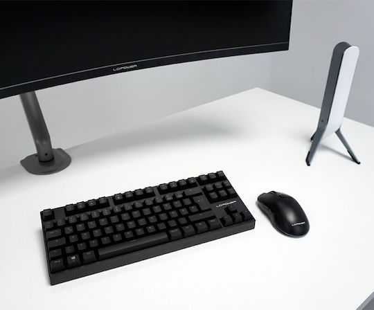 LC-Power Stand Desk Mounted Monitor up to 32" with Arm Silver (LC-EQ-A32B)