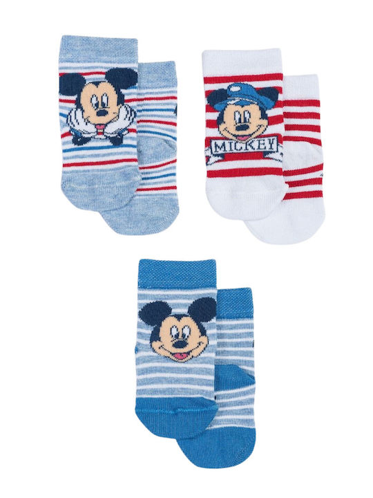Disney Παιδικές Κάλτσες Mickey Πολύχρωμες 3 Ζευγάρια Disney Παιδικές Κάλτσες Mickey Πολύχρωμες 3 Ζευγάρια