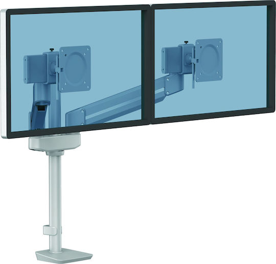 Fellowes Acc Arm Modular Desktop Stand for 2 Monitors up to 32" with Arm Silver