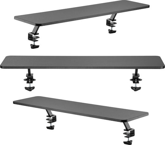 Mozos Βάση Γραφείου για 2 Οθόνες έως 32" Γκρι (CLAMP-DUAL-RISER)