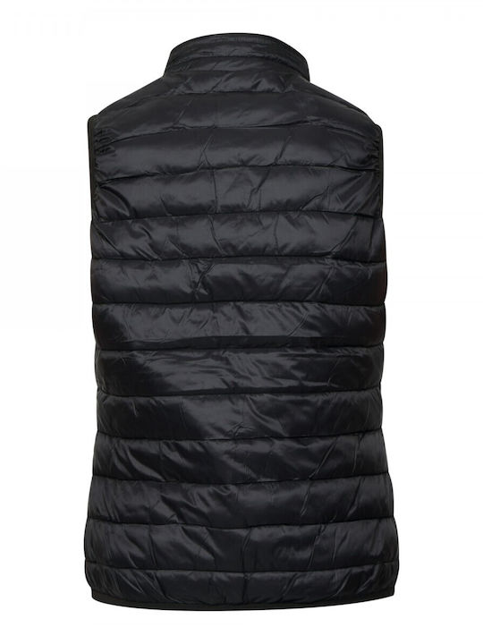 Women's Short Puffer Jacket for Winter Black