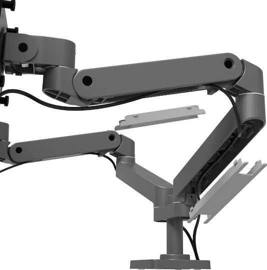 Ergotron LX Pro Dual Βάση Γραφείου για 2 Οθόνες έως 27" με Βραχίονα Γκρι