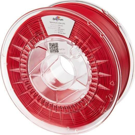 Spectrum ASA 3D Printer Filament 1.75mm Bloody Red 1kg