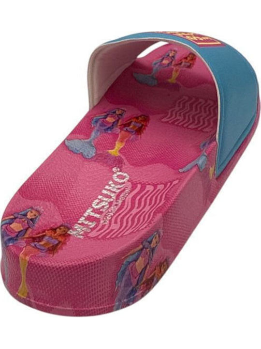 Șlapi pentru copii Barbie Albastre