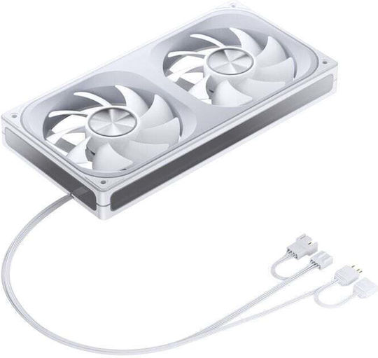 Jonsbo ZA-240W Case Fan 120mm with ARGB Lighting and Connection 3-Pin / 4-Pin PWM 1pcs White