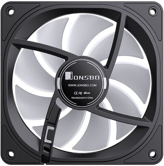 Jonsbo FR-606B Case Fan 120mm 1500rpm with ARGB Lighting and 4-Pin PWM Connection