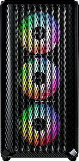 Montech X5M Gaming Mini Tower Κουτί Υπολογιστή με Πλαϊνό Παράθυρο και ARGB Φωτισμό Μαύρο