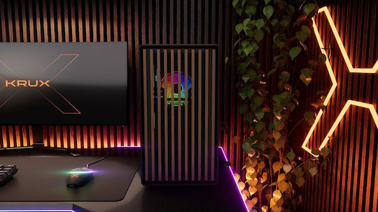 Krux Helio Micro Tower Κουτί Υπολογιστή Μαύρο