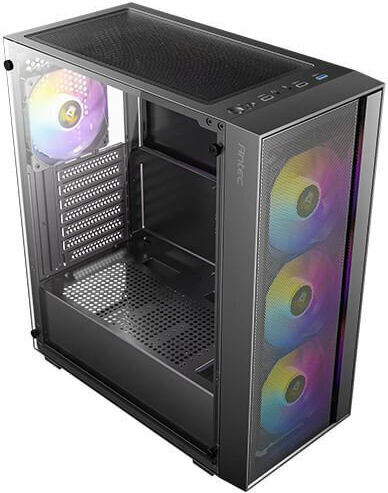 Antec AX65 Gaming Midi-Turm Computergehäuse mit Seitenfenster Schwarz