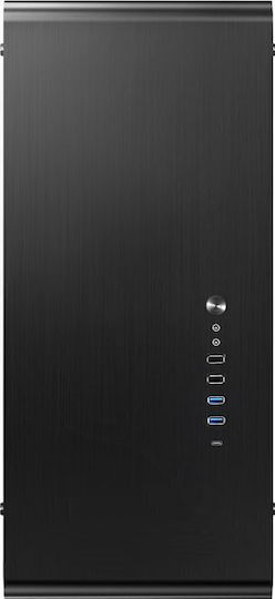 Jonsbo UMX6S TG Gaming Midi Tower Κουτί Υπολογιστή με Πλαϊνό Παράθυρο Μαύρο