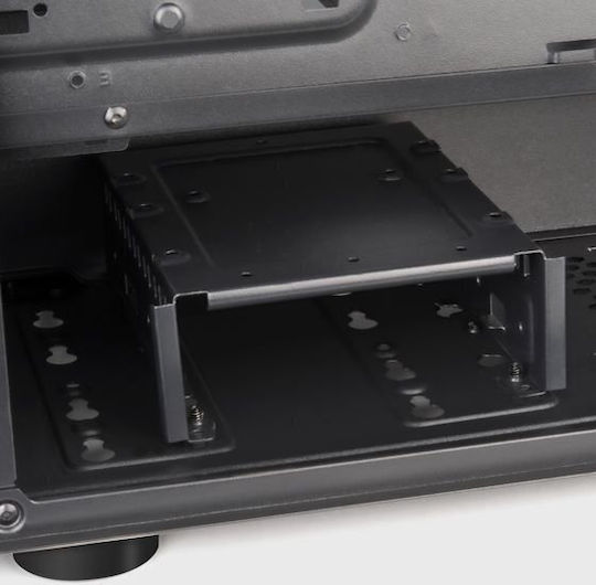 Silverstone Fara R1 PRO V2 Gaming Midi Tower Κουτί Υπολογιστή με Πλαϊνό Παράθυρο και RGB Φωτισμό Μαύρο