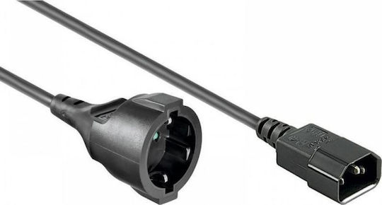 Manhattan Icoc Schuko - IEC C14 Cable 1.5m Μαύρο 216267