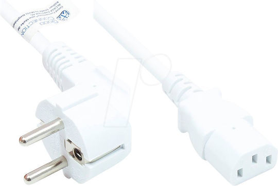Good Connections Schuko - IEC C13 Кабел 15м Бял