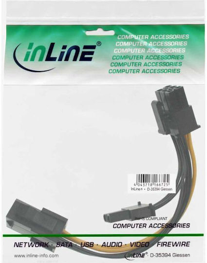 Internal Power Cable 6 Pin 8 Pin Pcie Εσωτερικό Καλώδιο Τροφοδοσίας Inline 26626z