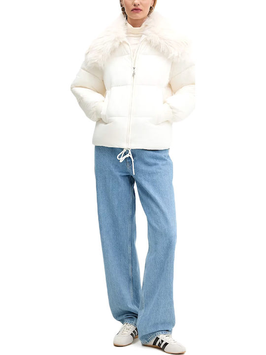 Damen Bikerjacke White