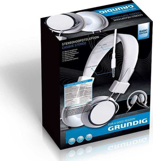 Grundig 52670 Neon Cloth Ενσύρματα On Ear Ακουστικά Λευκά
