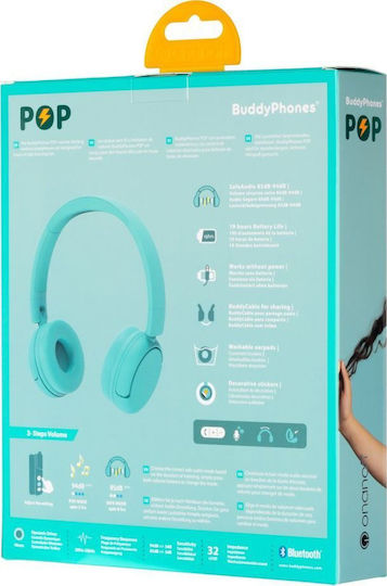 BuddyPhones POP Kabellos / Kabelgebunden Kinder Am Ohr Kopfhörer Grün