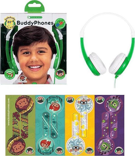 BuddyPhones Discover Жични On Ear Слушалки Зелени