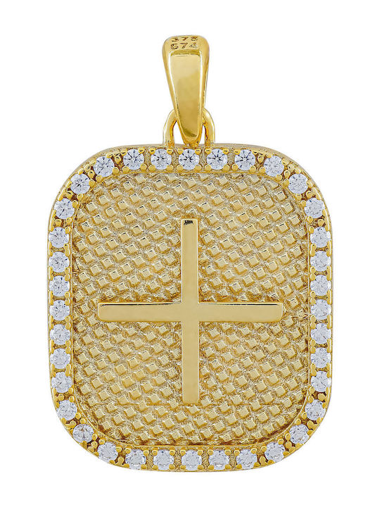 Kiriakos Gofas Pendant Constantine Coin Gold 9K