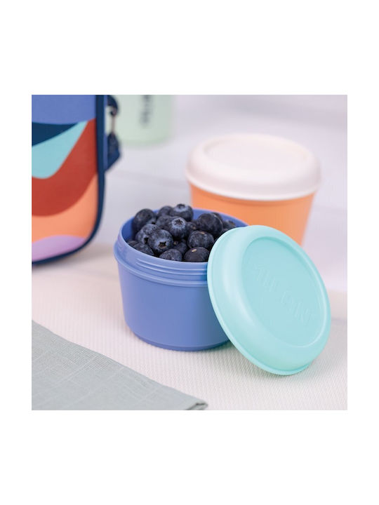 Milan Plastic Lunch Box Blue 250ml