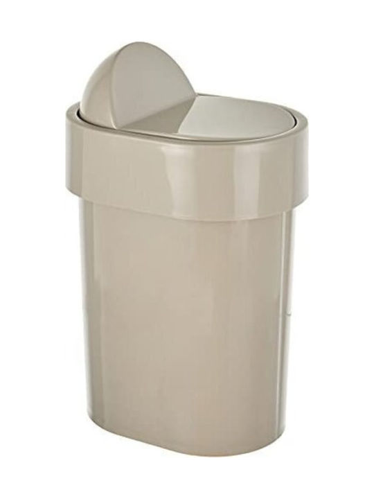 Coș de Gunoi Plastic Bej 4.8lt 1buc