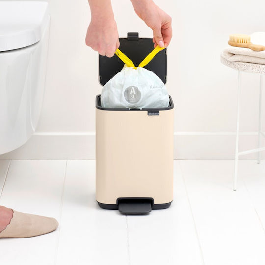 Brabantia Brabantia Mülleimer Mit Pedal Kunststoff Mit Peda Beigen 4lt