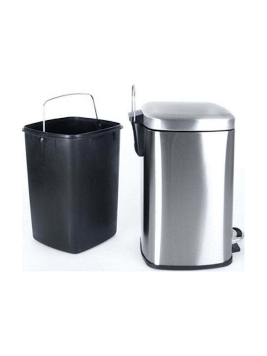 Orion Waste Bin Waste made of Stainless Steel with Pedal Gray 12lt 1pcs
