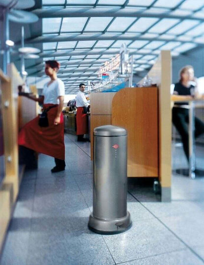 Wesco Кошче Kickmaster за Боклук Пластмасово с Педал Черно 33л