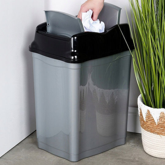 Stefanplast Κάδος Απορριμμάτων Πλαστικός Γκρι 28lt