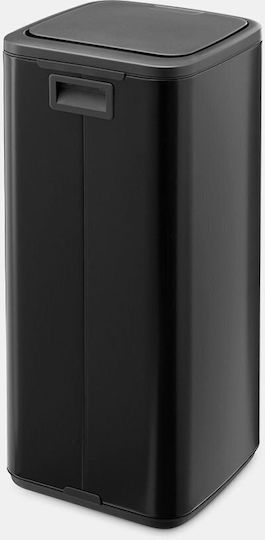 Brabantia Coș De Gunoi Bo Touch Plastic Împingeți Negru 30lt