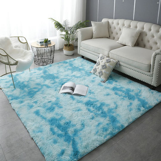 Homeone Χαλί Αντιολισθητικό Shaggy 200x300cm Γαλάζιο