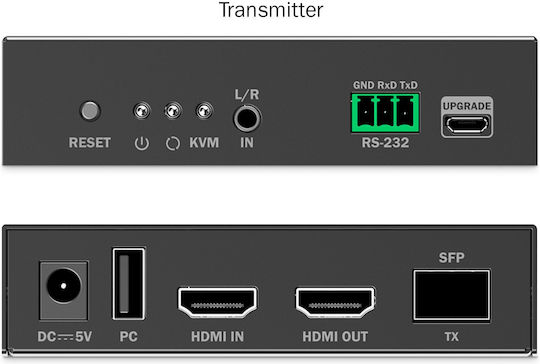 Hdmi Extender Digitus Set Fiber 4k/60hz Schwarz