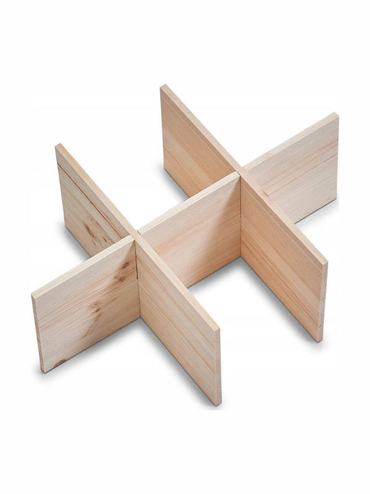 Zeller Wooden Storage Box with Lid 40x30x24cm 1pcs