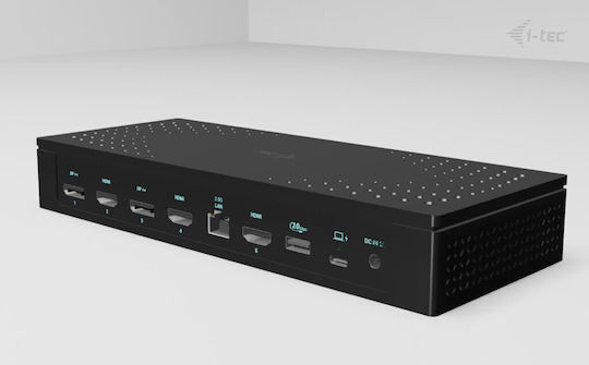 i-tec USB-C Докинг станция с DisplayPort 4K PD Ethernet Черен (CA5MONITORDOCKPD)