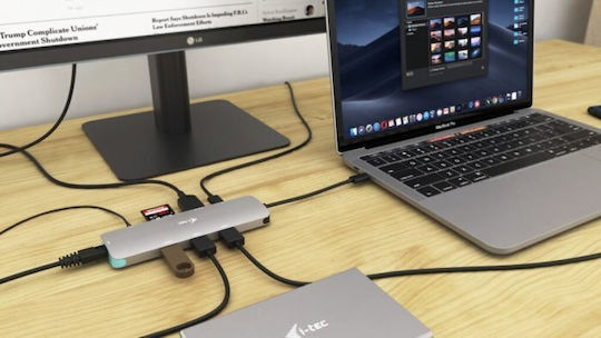 i-tec USB-C Докинг станция с HDMI 4K Сребрист (C31NANOLANPD100)