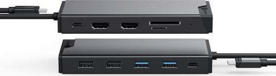 Alogic USB-C Docking Station mit HDMI 4K PD Ethernet Schwarz (DUCDMV2)