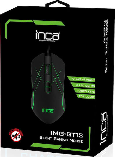 Inca IMG-GT12 Gaming Mouse 3200 DPI Negru