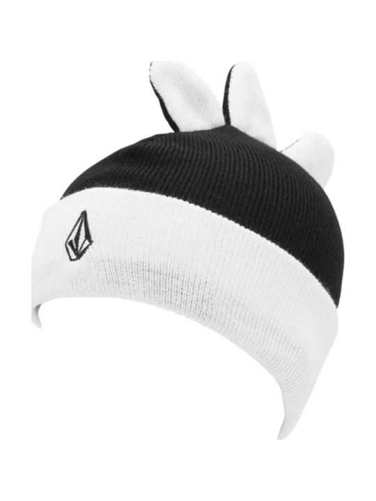 Snow Creature Kids Beanie Knitted Black