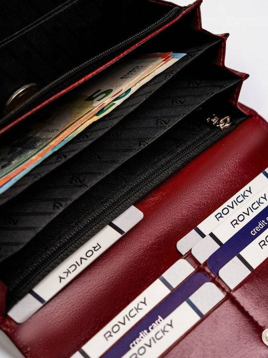 Голяма Дамско Портмоне с RFID Бордо